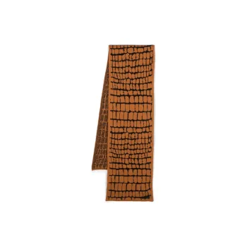 VERSACE Logo-appliqué Jacquard Scarf