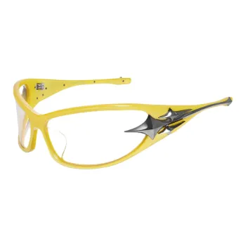 GENTLE MONSTER Third Kind Plate Frame Irregular Shape Eyeglass Frames Unisex Yellow