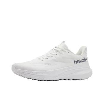 HIWALK Cushioning Anti Slip Wear Resistant Breathable Lightweight Rebound Low Top Running Shoes Women's White