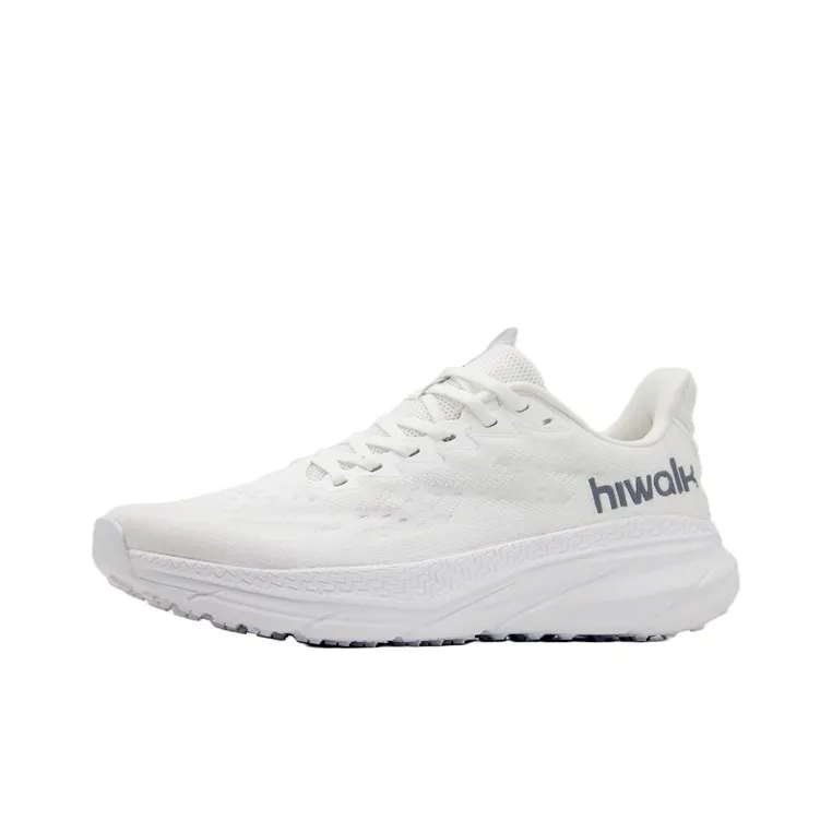 HIWALK Cushioning Anti Slip Wear Resistant Breathable Lightweight Rebound Low Top Running Shoes Women's White-0
