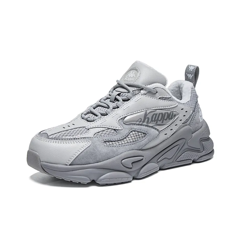 Kappa Anti Slip Wear Resistant Low Top Running Shoes Unisex Gray-2