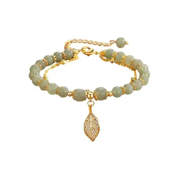 U＇VE Hetian Jade Bracelets Women's Pale Greenish-White Jade
