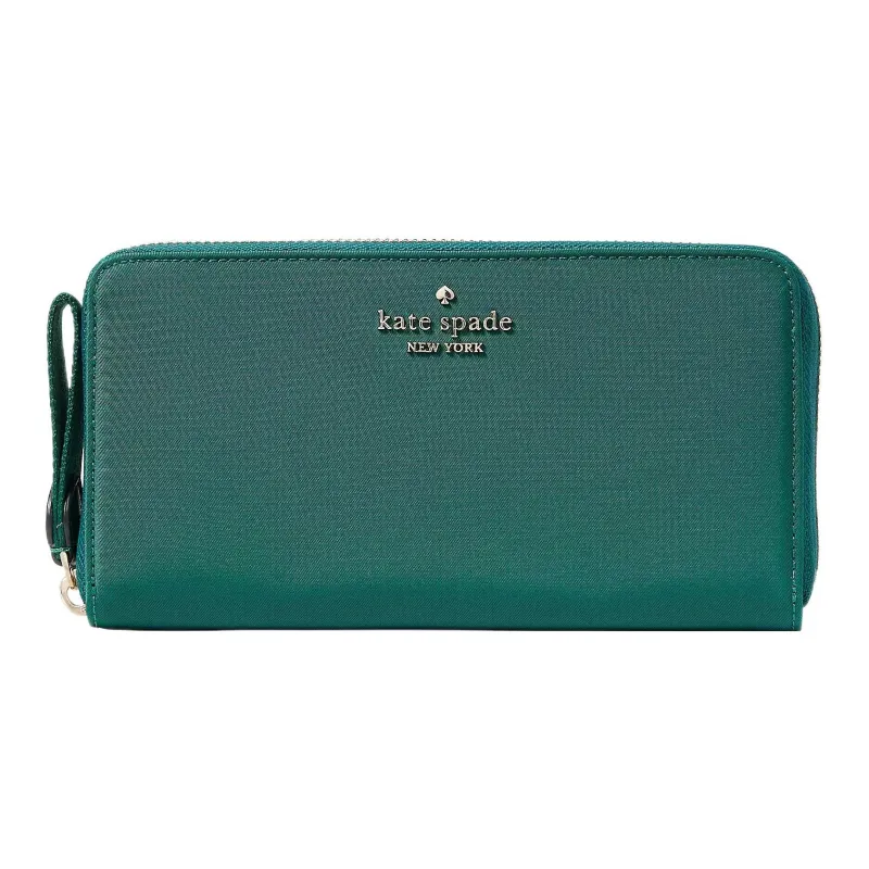 Kate Spade Chelsea Recycled Nylon Wallet Large Size Men's Deep Jade-0