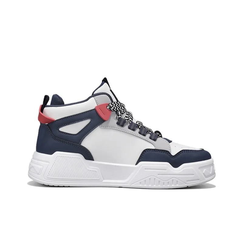 MIIOW Trend Party Series Anti Slip And Wear Resistant Height Increasing High Top Skateboard Shoes Men's-16