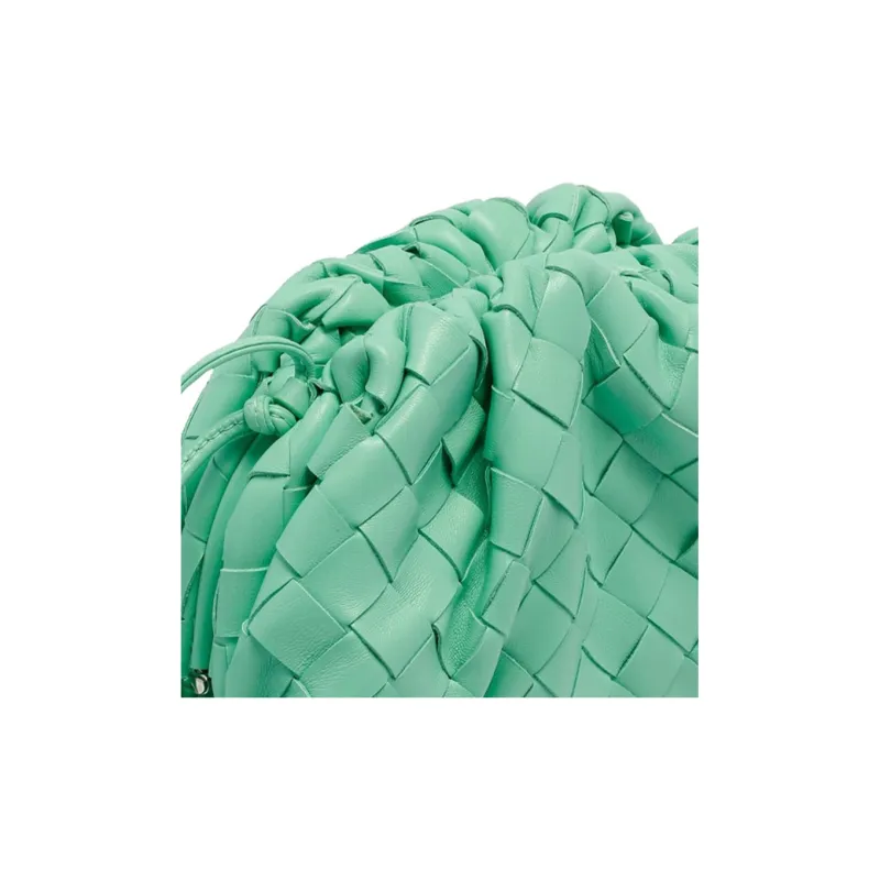 Bottega Veneta POUCH Cloud Bag Sheepskin Handheld Shoulder Bag Crossbody Bag Mini Women's Green-4