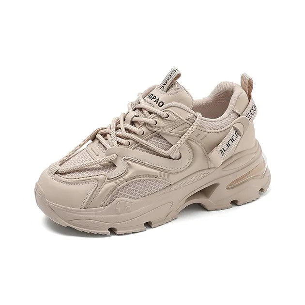 LINGPAO Low-Top Chunky Sneakers Women's-1