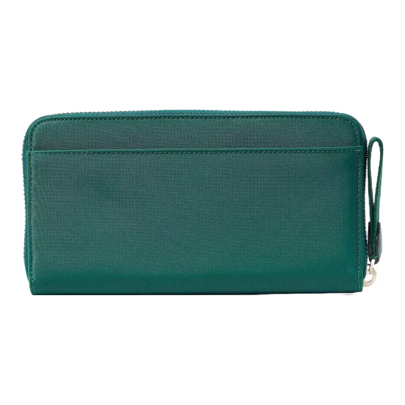 Kate Spade Chelsea Recycled Nylon Wallet Large Size Men's Deep Jade-1