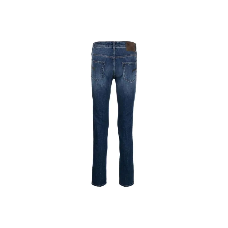 BARBA Logo patch Slim cut Jeans-1