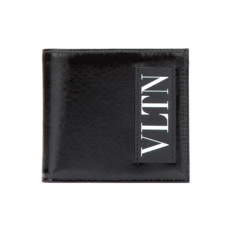 Valentino GARAVANI Cow Leather Wallet Men's Black-0
