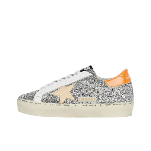 Golden Goose Skateboard Shoes Women's Low-Top Silver