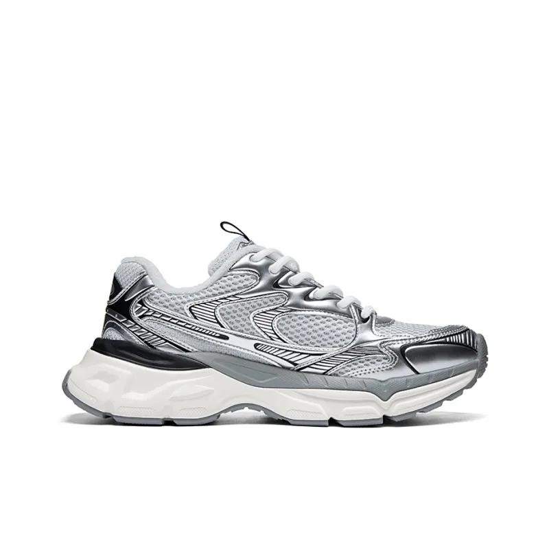 Kappa Hydrogen Track Anti Slip Wear Resistant Low Top Running Shoes Unisex Gray-2