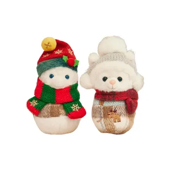Disney 2023 Winter Day Duffy And Friends Snowman Collection Dolls Plush Pendant Small Size Tall
