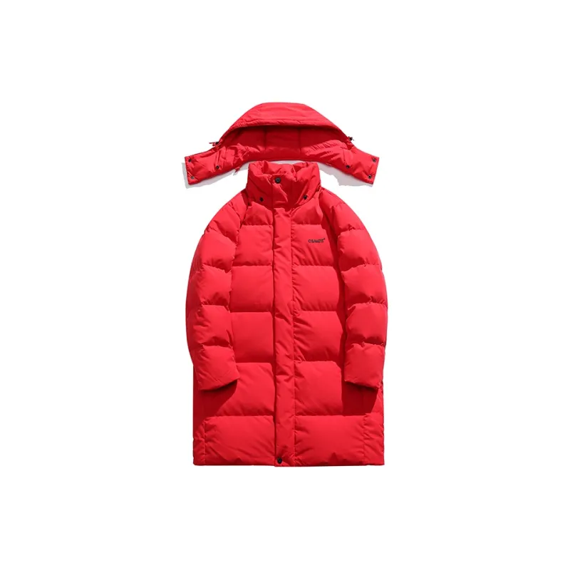 GSUE Winter Puffer Jacket Unisex Red-4