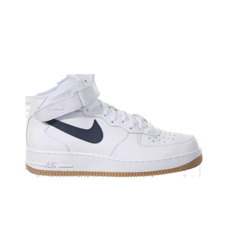 Nike Air Force 1 '07 Durable Breathable Mid-Top Skateboard Shoes Unisex White-1
