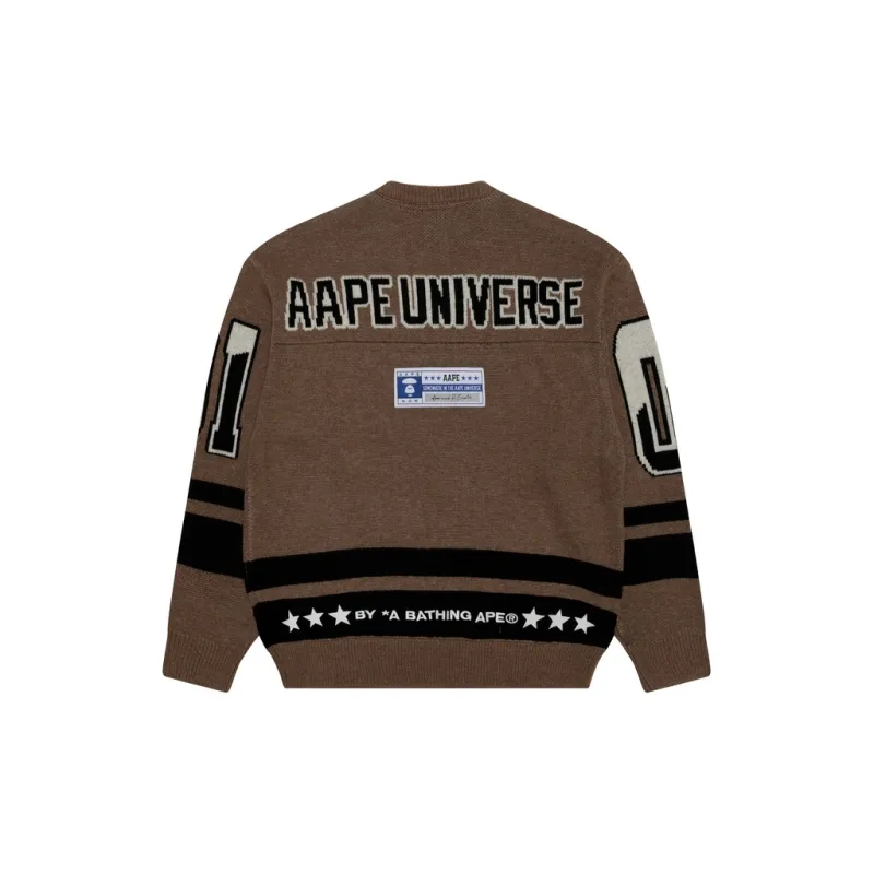 Aape Intarsia-knit V-neck Jumper-1