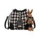 Houndstooth Black