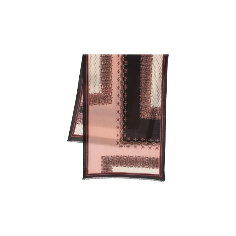 ETRO Paisley print Frayed edge Scarf-0