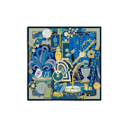CARTIER Silk Scarves Women's Multicolor