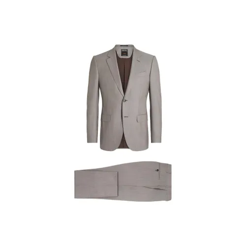 Ermenegildo Zegna Business Suits Men Taupe