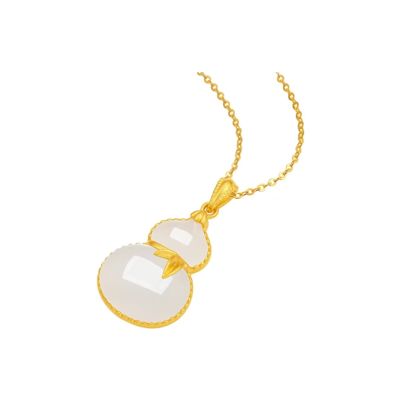 ZHOU LIU FU Hetian Jade Hetian Jade Pendants Women's White Jade-1