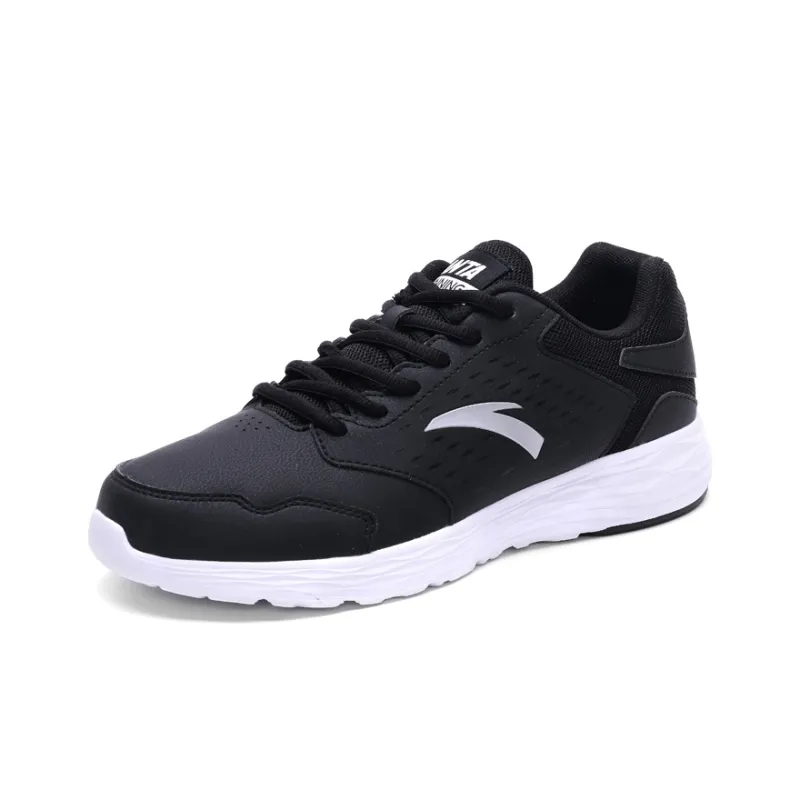Anta Cushioned Slip Resistant Balance Lightweight Low Top Casual Running Shoes Men's Black-1