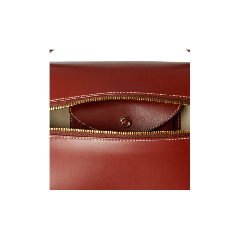 Loro Piana Cow Leather Shoulder Bag, Crossbody Bag, Handbag Women's Dark Indigo-4