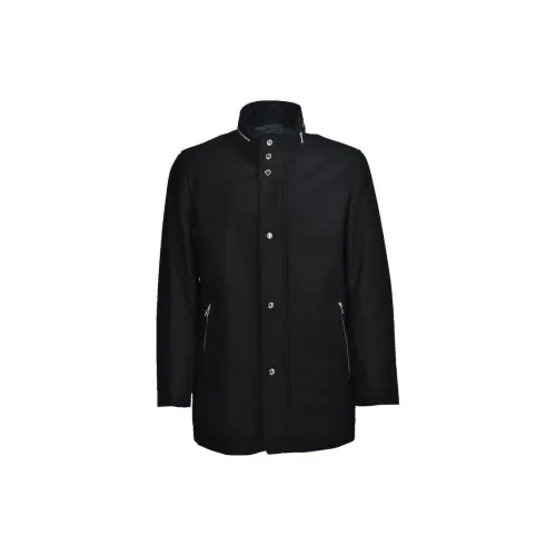 HUGO BOSS Coats Men Black