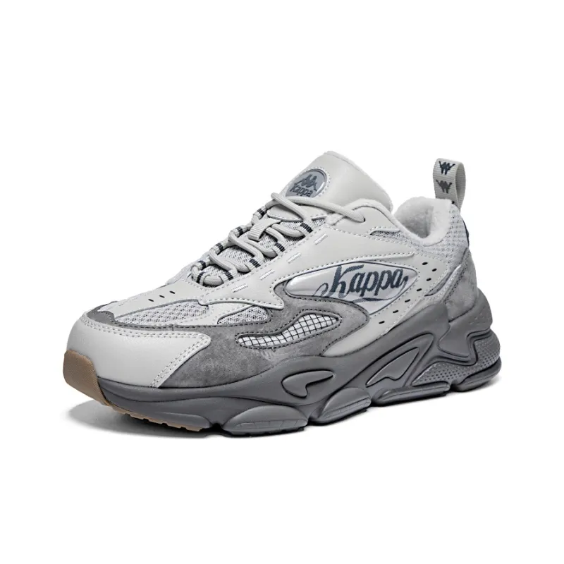 Kappa Warm And Wear Resistant Low Top Casual Running Shoes Unisex Moon Gray-2