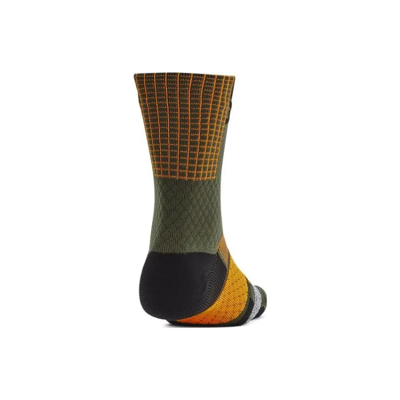 Under Armour Mid Calf Socks Unisex 1 Pack Green-1