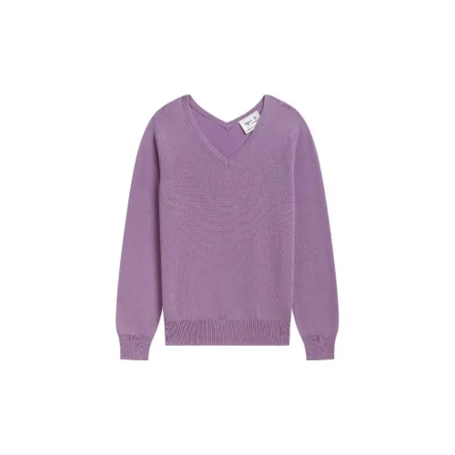 Agnes B. Cashmere Sweaters Women's Purple