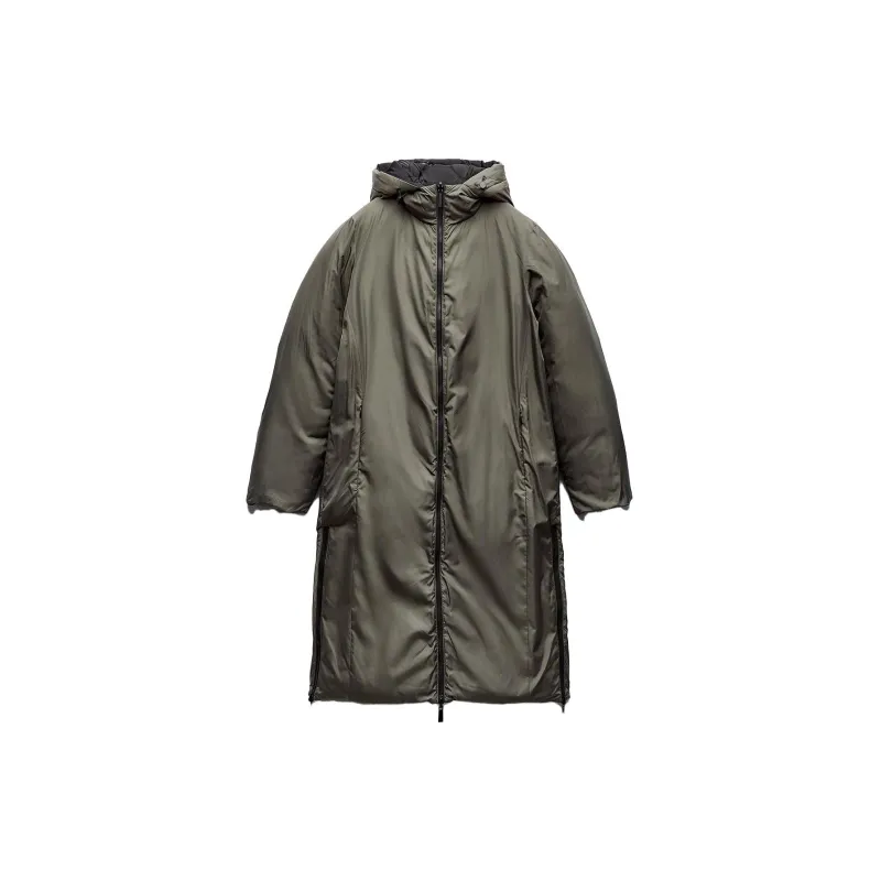 ZARA Puffer Jacket Women's Black-2