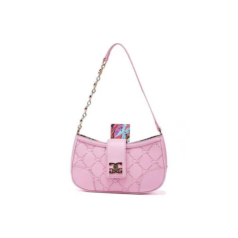 COOGI Split Cow Leather Zippers Women's Ecru/Sun Dried Pink-10