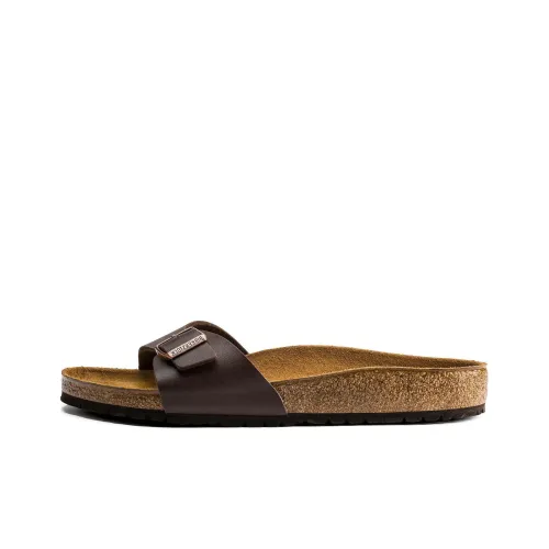 Birkenstock Slide Slippers Unisex Dark Brown Regular