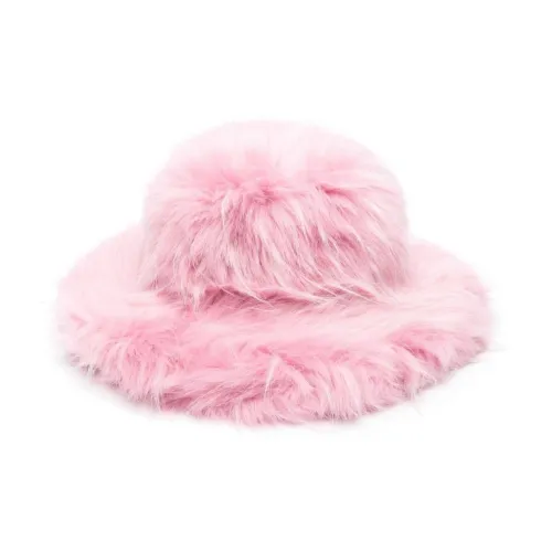 MSGM Faux-fur Cotton Bucket Hat