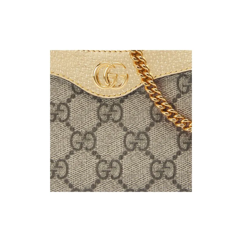 GUCCI Ophidia Canvas With Leather Finish Handbag, Shoulder Bag Women's-8