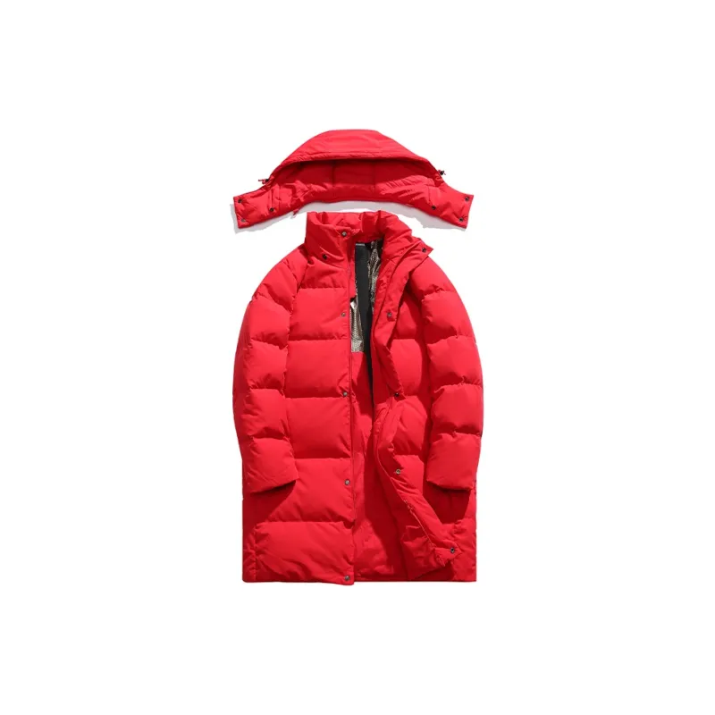 GSUE Winter Puffer Jacket Unisex Red-3