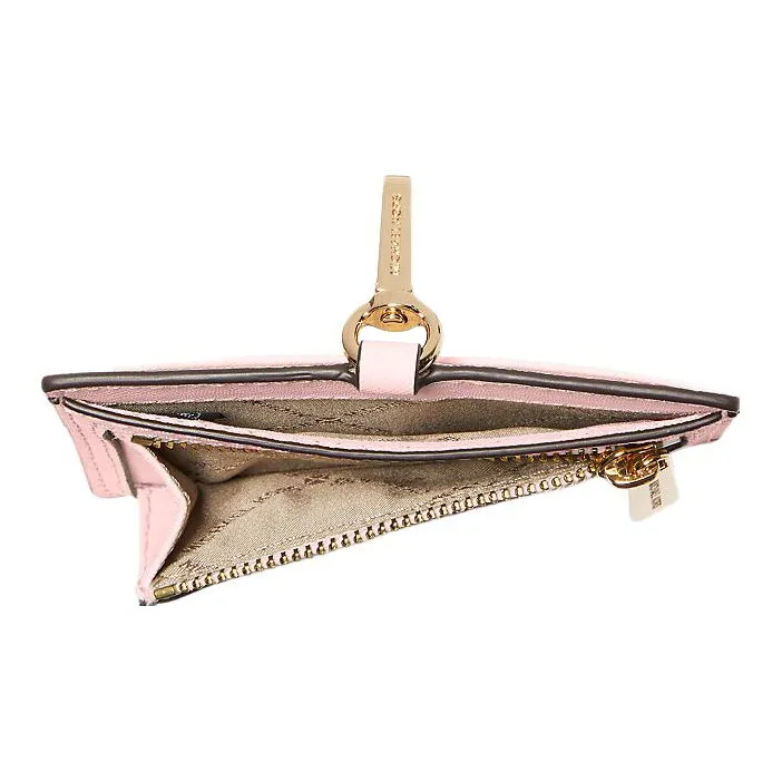 MICHAEL KORS Jet Set Travel Saffiano Leather Card Holder Women's Blush Pink-3