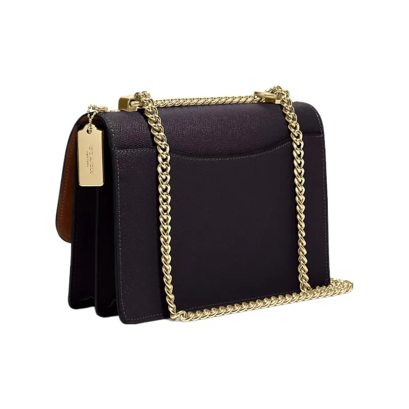 COACH Klare Canvas With Leather Shoulder Bag Crossbody Bag Small Size Women's Burgundy-1