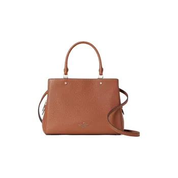 Kate Spade Leila Leather Shoulder Bag Crossbody Bag Handbag Medium Size Women's Ginger Cake
