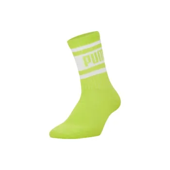 PUMA Mid Calf Socks Unisex 1 Pack Neon Yellow