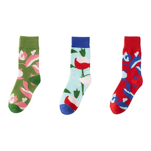 Woven Pear Unisex Mid-Calf Socks-7