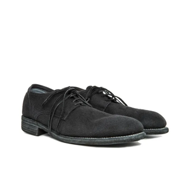 GUIDI Dress Shoes Unisex Low Top Black-2