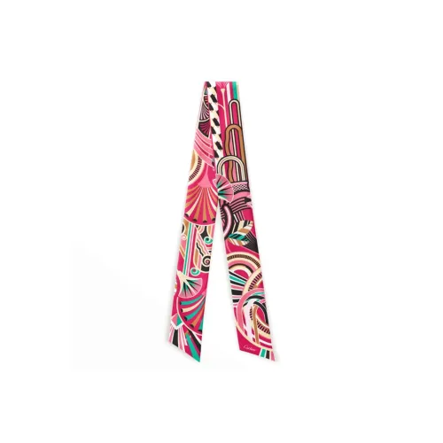 CARTIER Silk Scarves Women's Pink