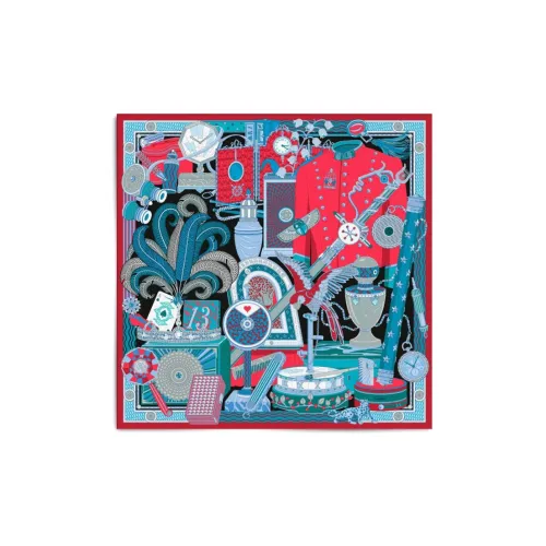 CARTIER Silk Scarves Women's Multicolor