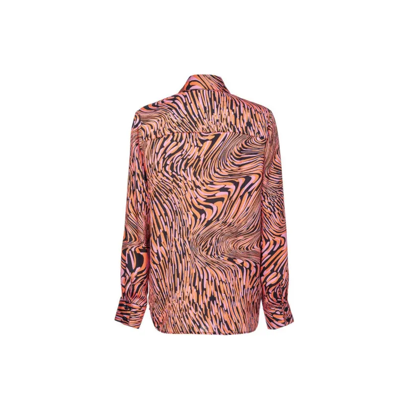 PINKO Graphic Printed Straight Hem Shirt-1