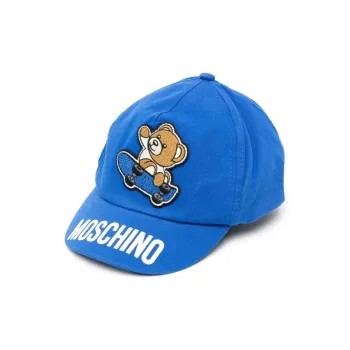 MOSCHINO Cotton Baseball Caps Unisex Blue