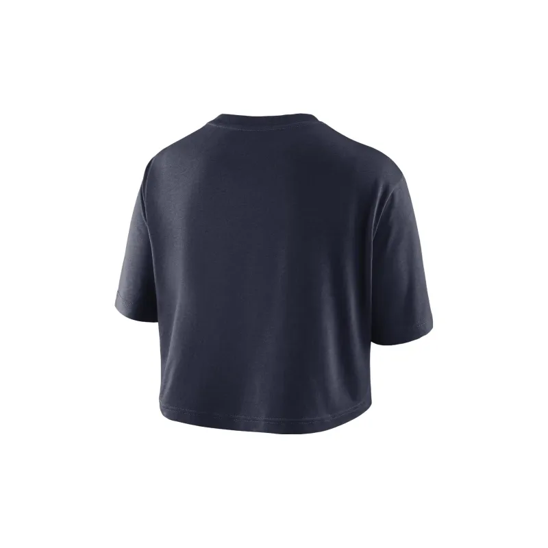 Nike Michigan Athletic Prep Arch Women's Nike Brand Dri FIT College Cropped T Shirt-1