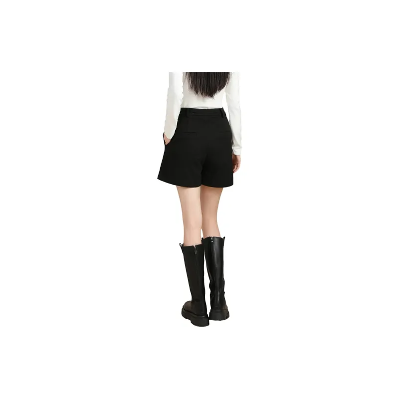 SMEN Casual Shorts Women's Black-1