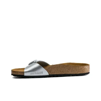 Birkenstock Slide Slippers Women's Silver Narrow Fit