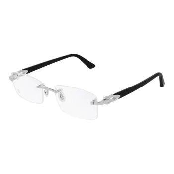 Cartier Decor C Rimless Rectangular Eyeglasses
